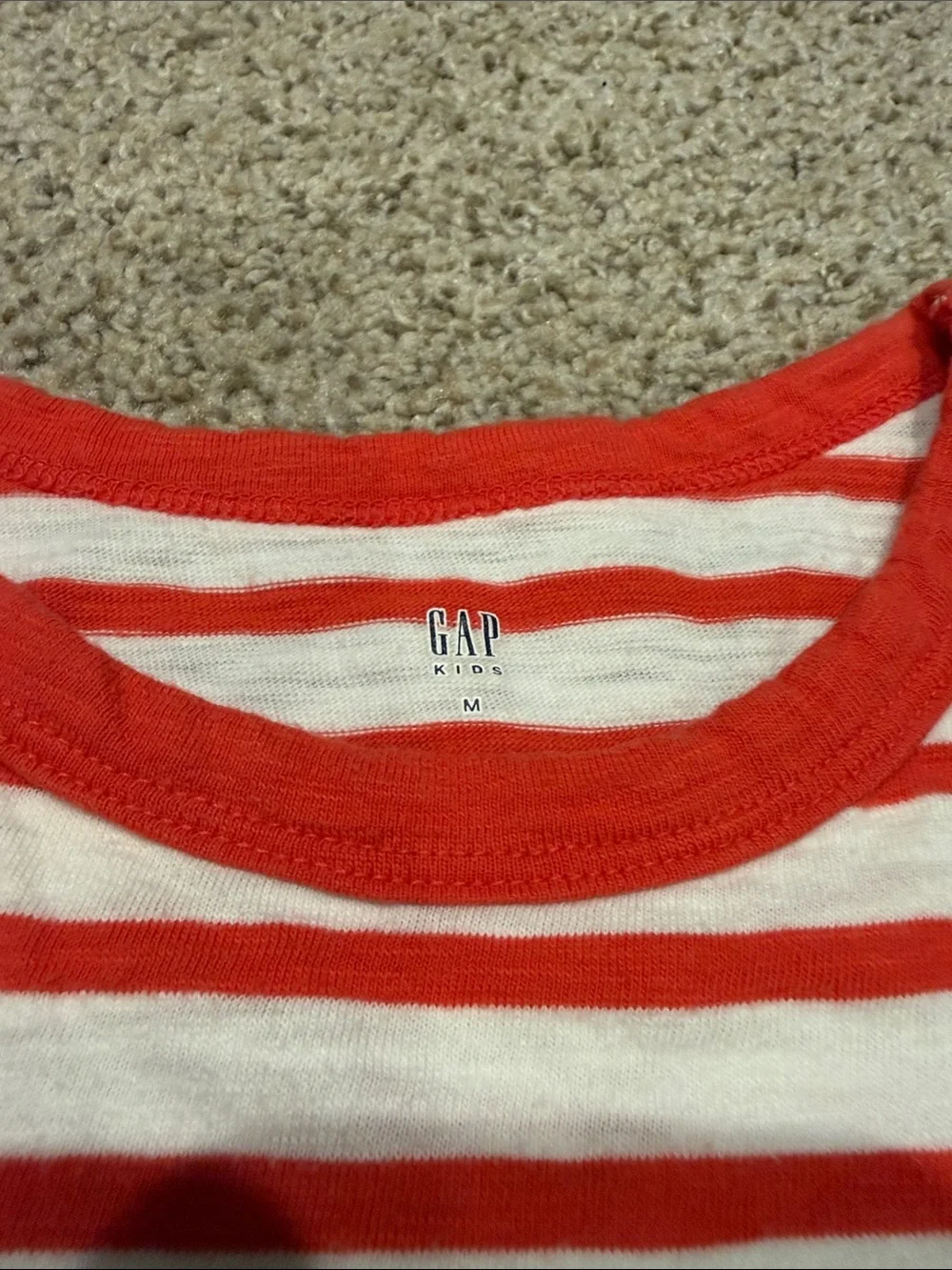 GAP Red & White Striped Sleeveless Dress with Sequin Stars